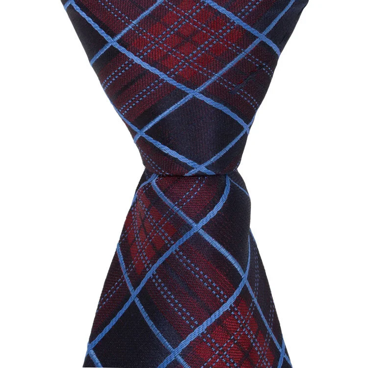 CL1 - Navy/Maroon/Blue Plaid - Standard Width