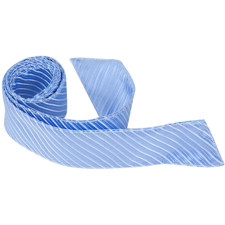 CL49 HT - Baby Blue Pinstripe - Matching Hair Tie