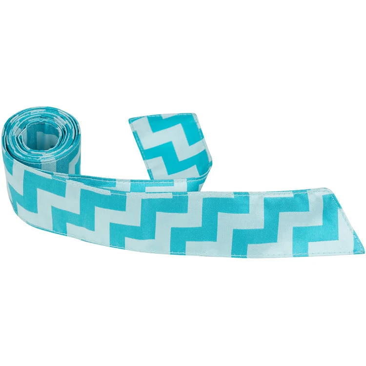 CL86 HT - Blue Chevron - Hair Tie