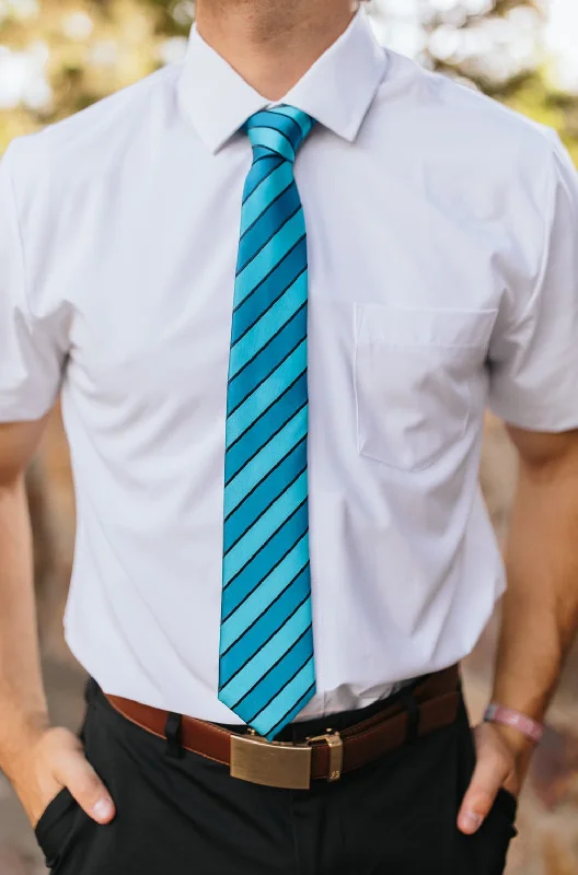 R&B Teal Tie w/ Dark stripes