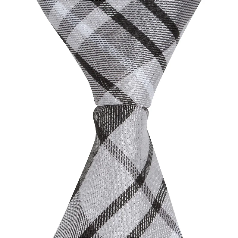 ST1 - Black/Gray/White Plaid - Skinny Width