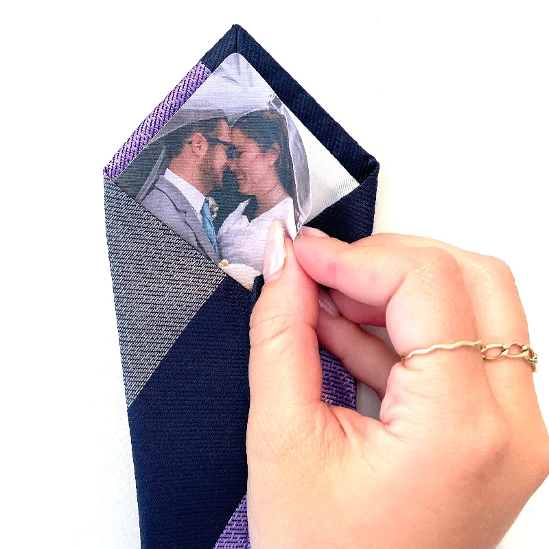 Custom Peel and Stick Photo Tie Patch (add to your own tie)