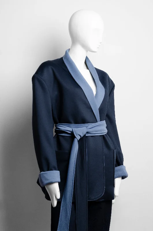 Navy-Blue Reversible Suit Jacket