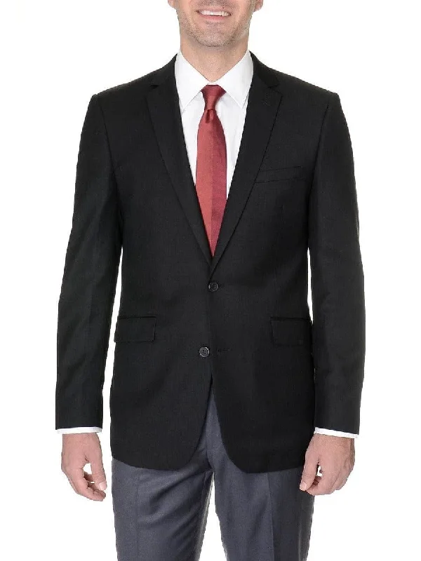 Creativo Classic Fit Solid Black Two Button Suit Jacket Blazer