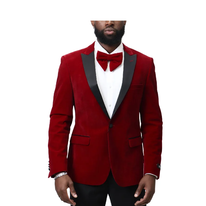 Velvet Stretch Slim Fit Blazer - 7 Colors