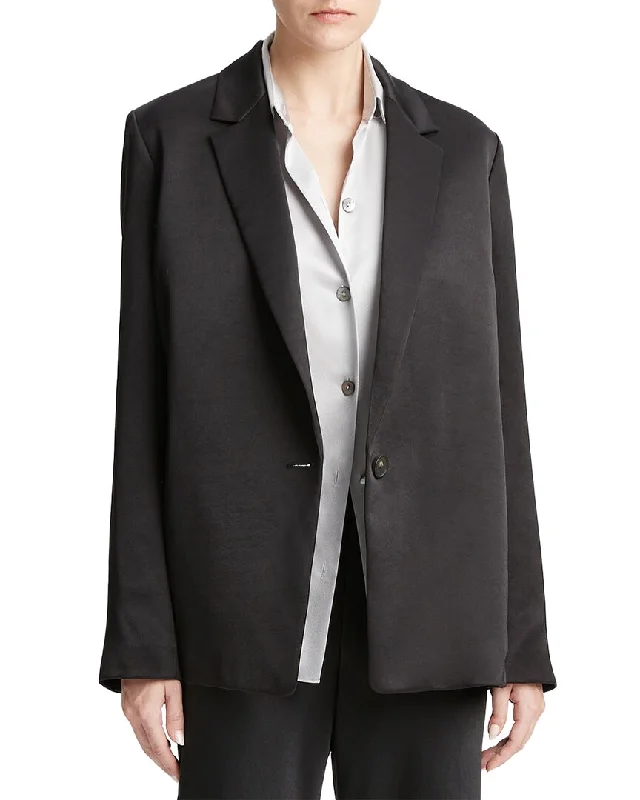 Vince Fluid Satin Blazer