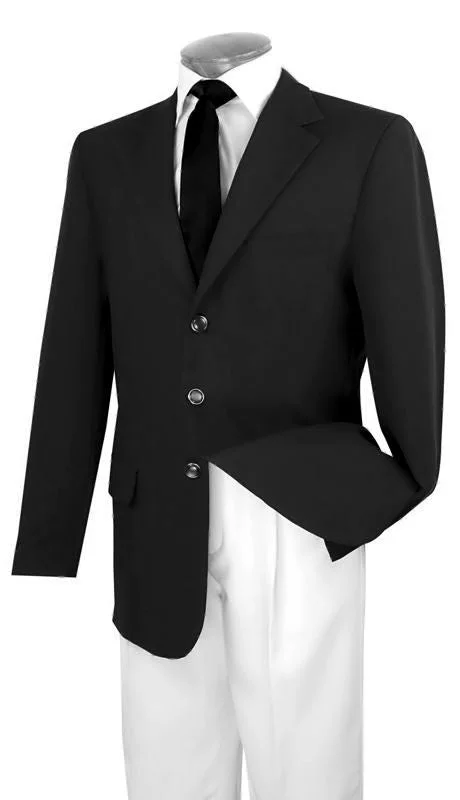 Vinci Men Blazer Z-3PPC-Black