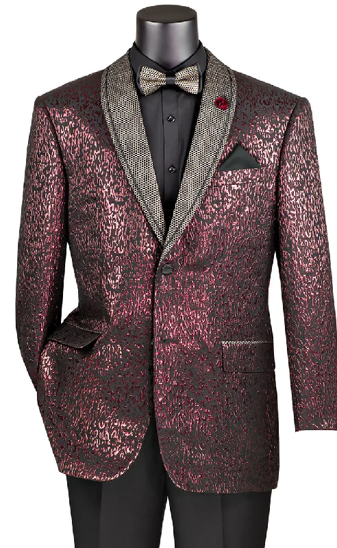 Vinci Sport Coat BF-6 -Burgundy