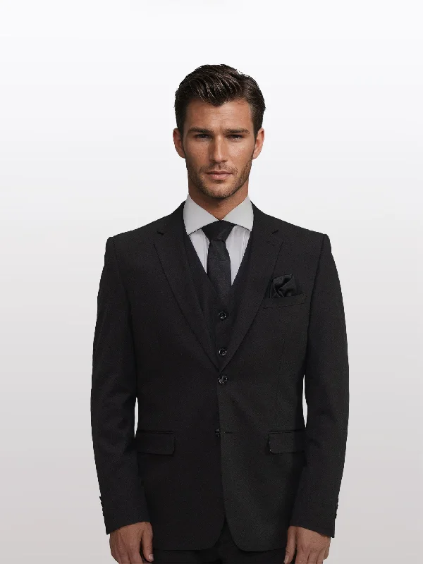 Black Men's Slim-Fit Suit Separates Jacket by Karako's Suits