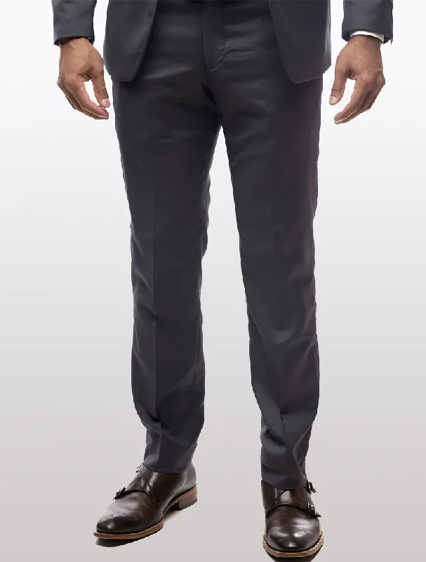 Charcoal Grey Men's Slim-Fit Suit Separates Pants*