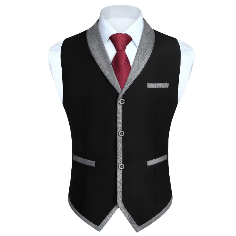 Formal Suit Vest - BLACK