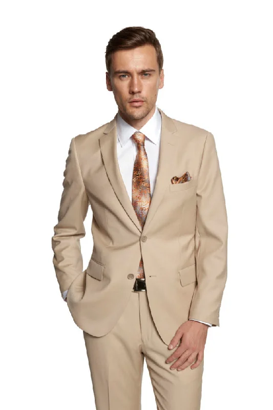 Giorgio Fiorelli New Solid Beige Suit