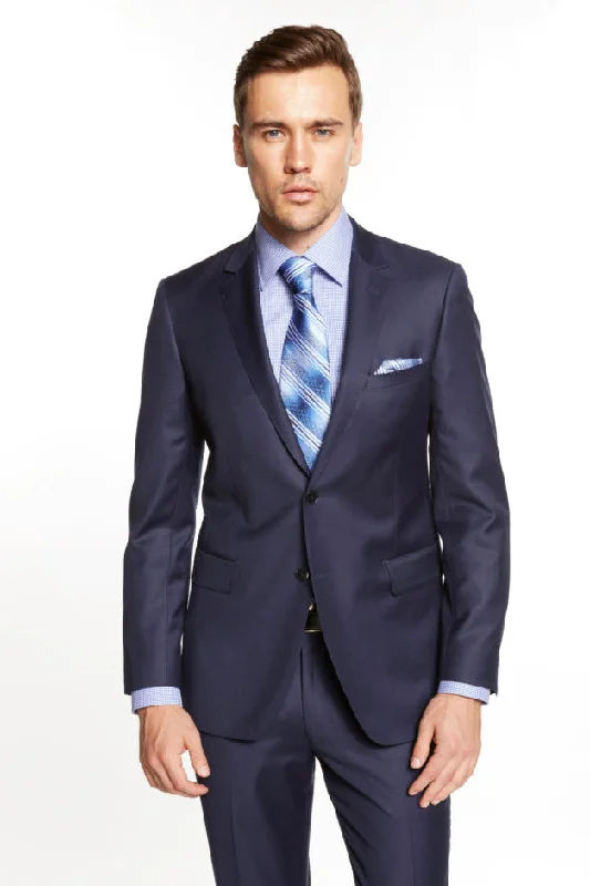 Giorgio Fiorelli Solid Indigo Blue Suit