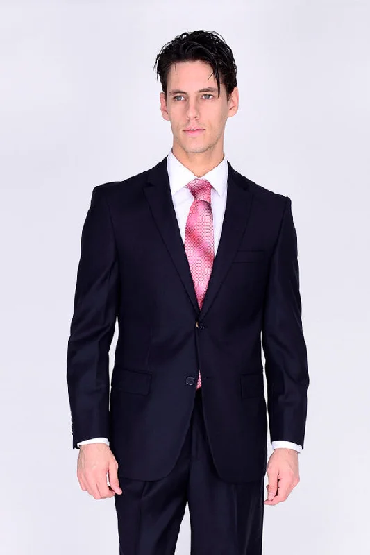 Mantoni Solid Navy Suit