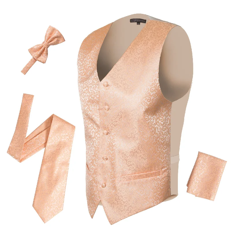 Ferrecci Mens PV50-7 Peach Vest Set