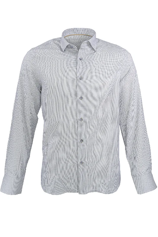 Alberto Zimni Check Shirt Navy