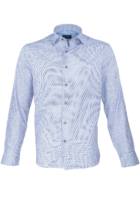 Garnet Herringbone Base Clover Shirt Beige