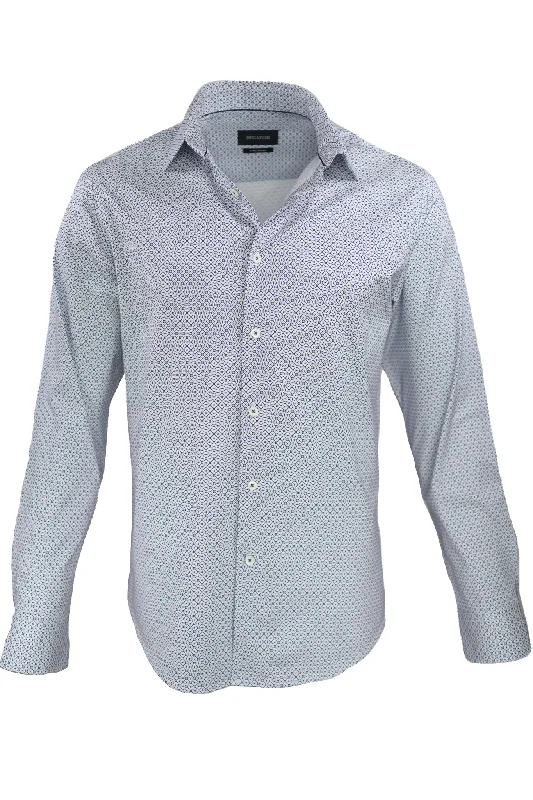 Bugatchi OoohCotton Stretch Geometric Shirt