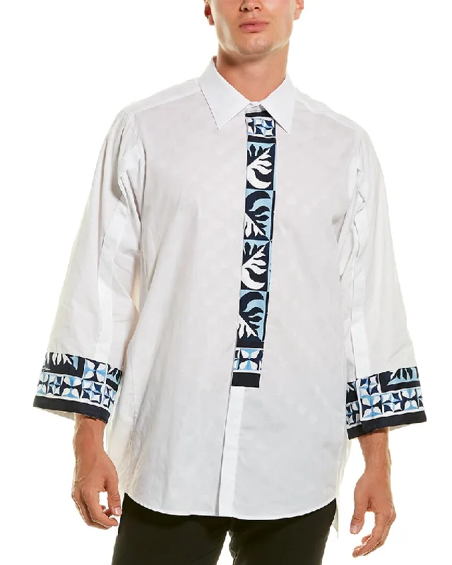 Dolce & Gabbana Majolica Print Mazzini Fit Woven Shirt