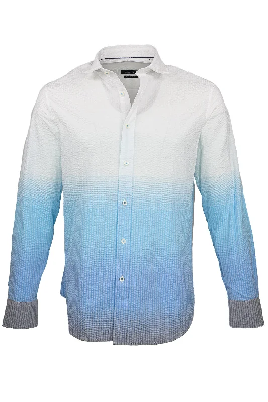 Bugatchi OoohCotton Stretch Gradient Shirt