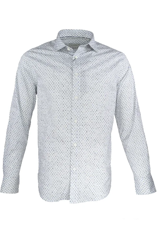 Bugatchi Comfort Stretch Shirt - Diamond White