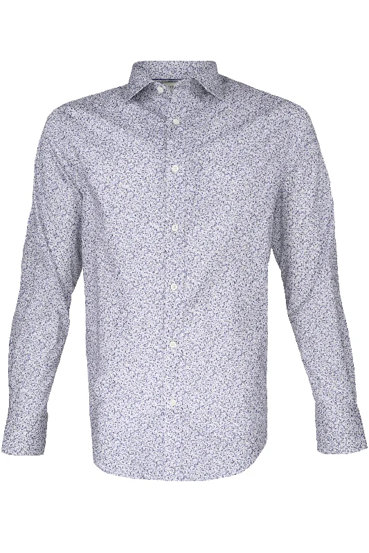 Bugatchi Comfort Stretch Shirt - Abstract Lilac