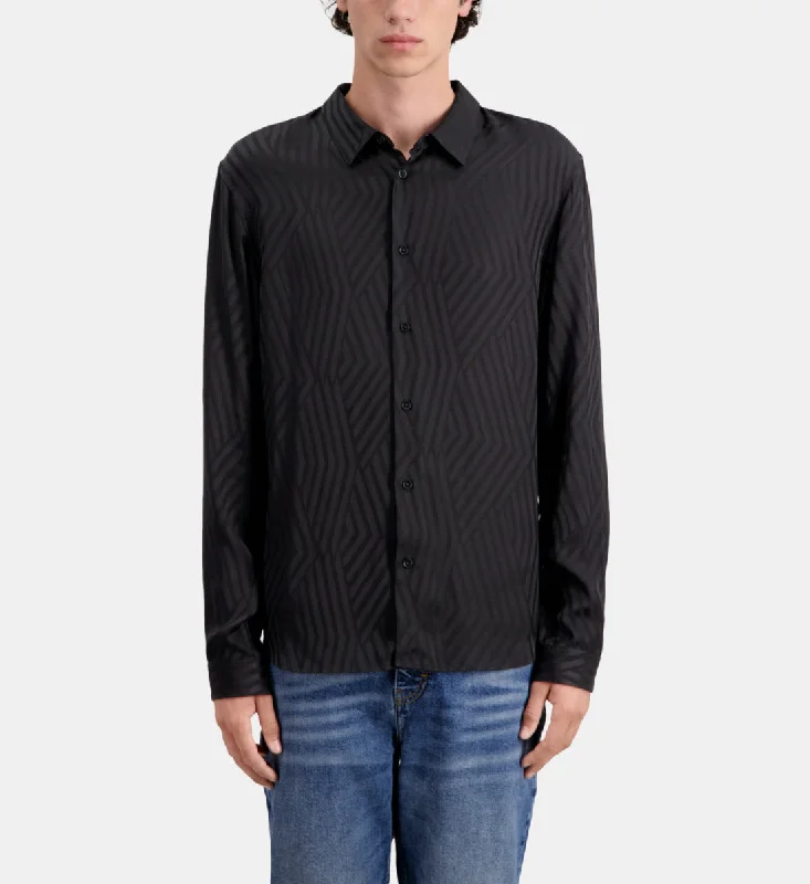 Geometric Jacquard Shirt