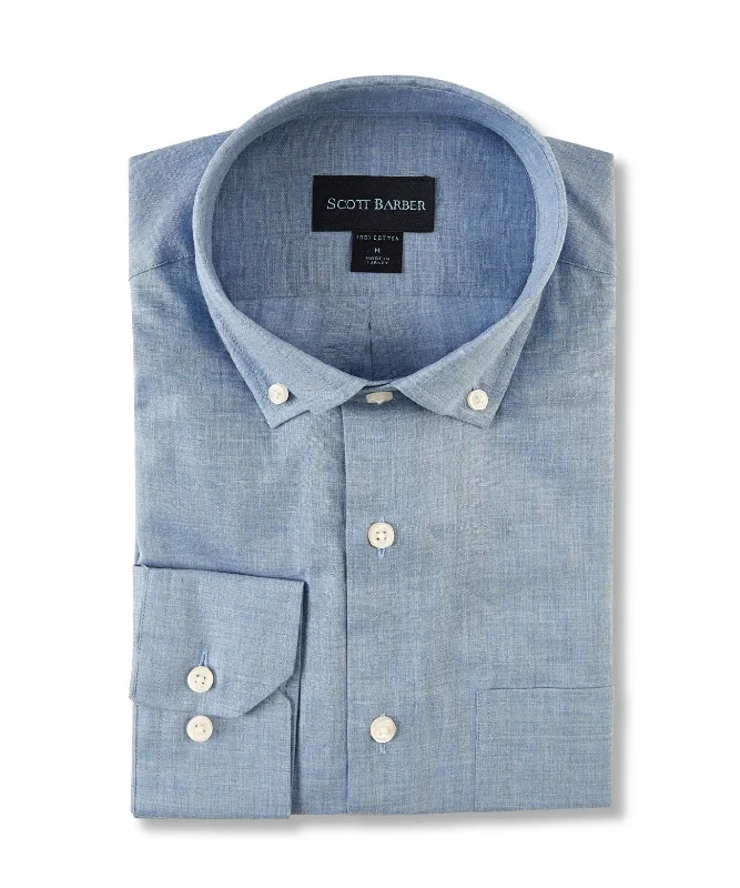 Heathered Chambray Solid, Dusk