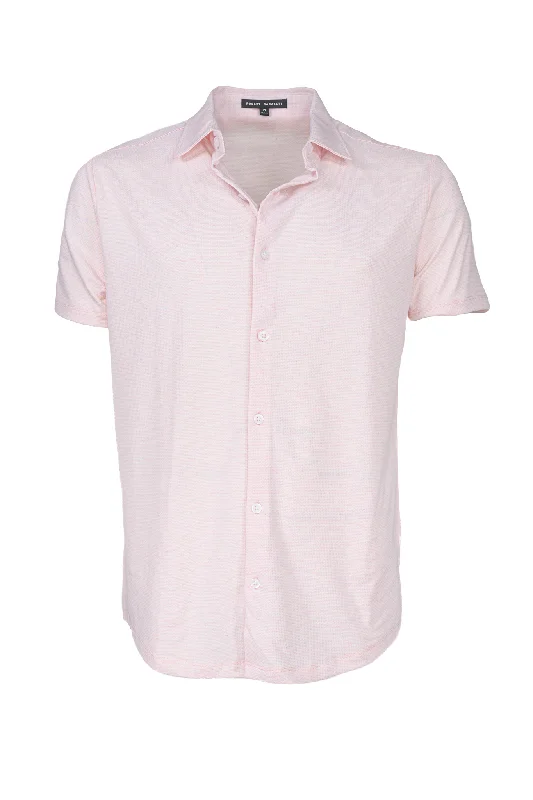 Robert Barakett Knit Keyes Shirt Pink