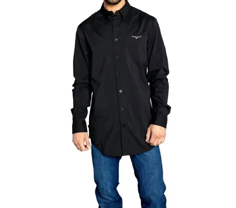 Kr Team Dress Shirt In Black