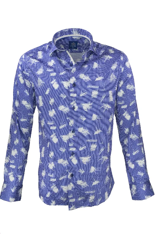 Avenue 21 Abstract Shirt Blue