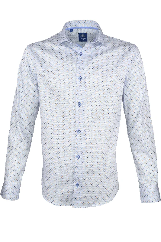 Avenue 21 Dotted Shirt Blue