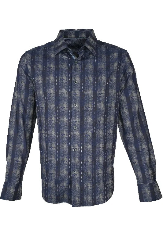 Robert Graham Skull Shirt - Blue