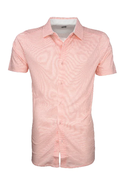 Raffi Short Sleeve Shirt - "The Leo" - Sorbet