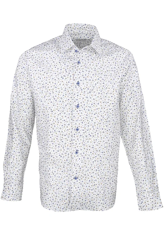 Marcello Herringbone Mini Floral Shirt