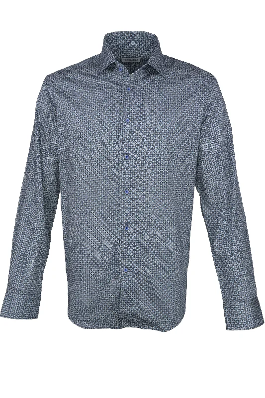 Marcello Diamond Burst Shirt Slate