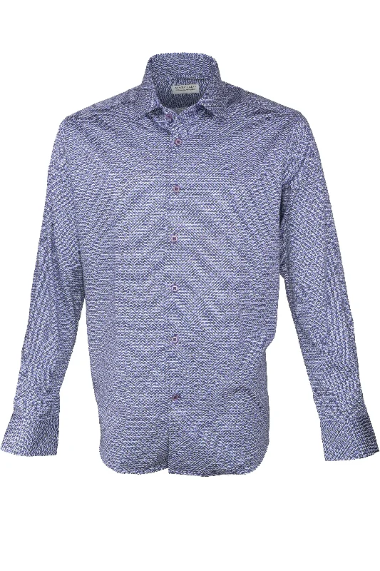 Marcello Neat Bloom Shirt Plum