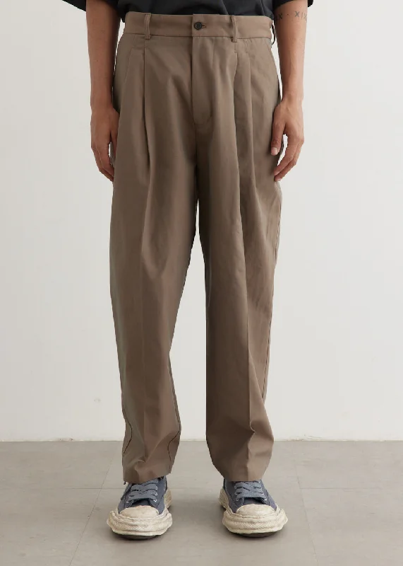 Deep Tuck Pressed Pants