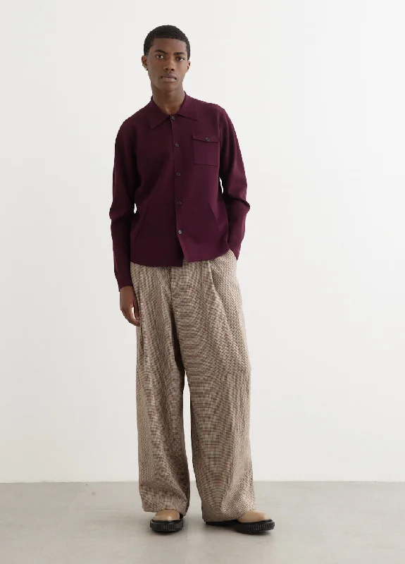 Pepper Linen Houndstooth Pants