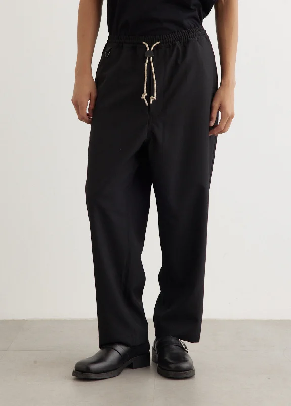 Wool High Density Poplin Pants